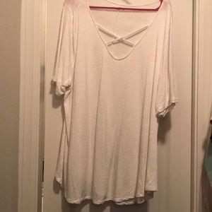 White criss cross shirt